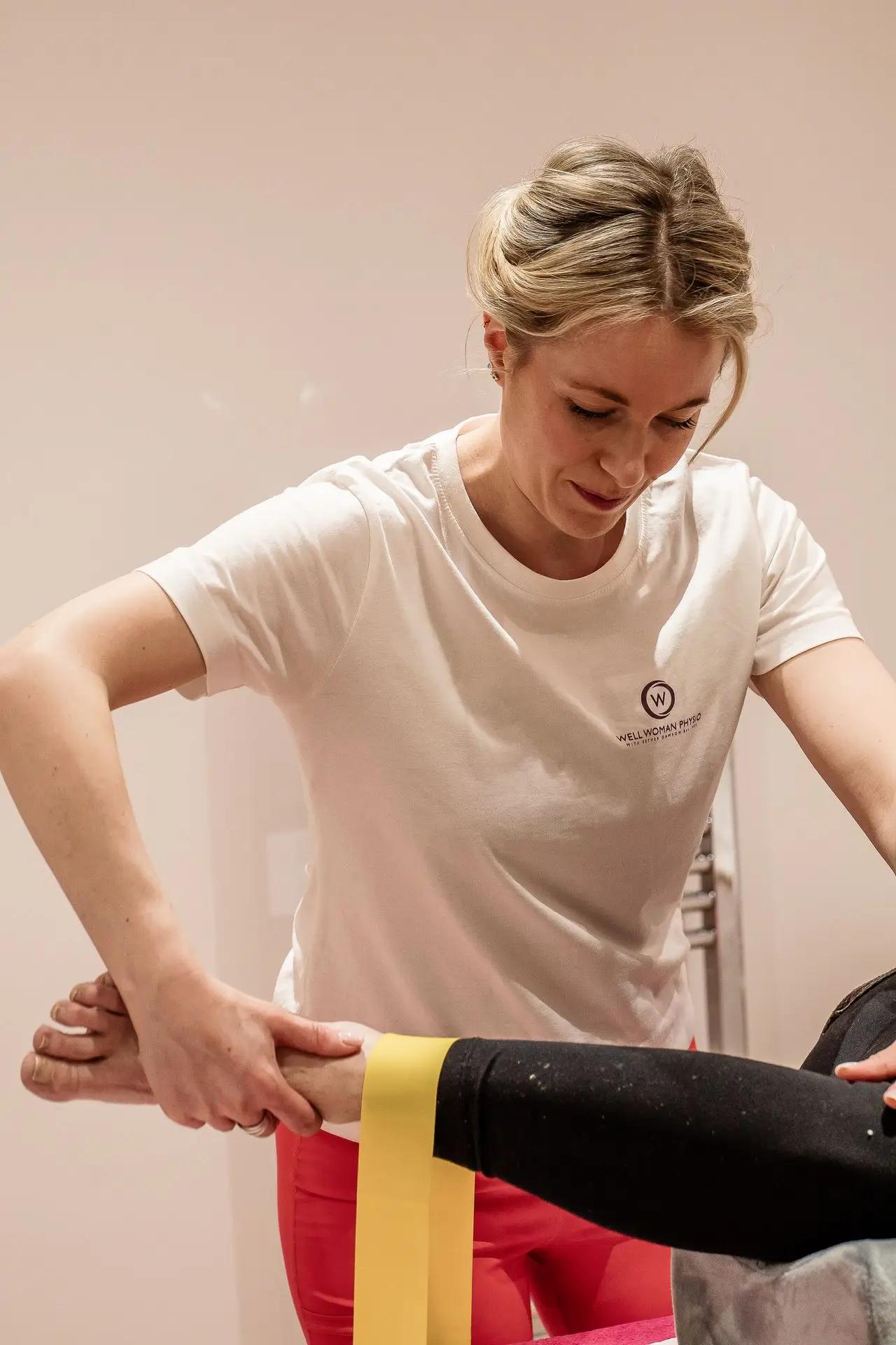 Esther Dawson MSc physiotherapy consultation at the Sicklinghall clinic